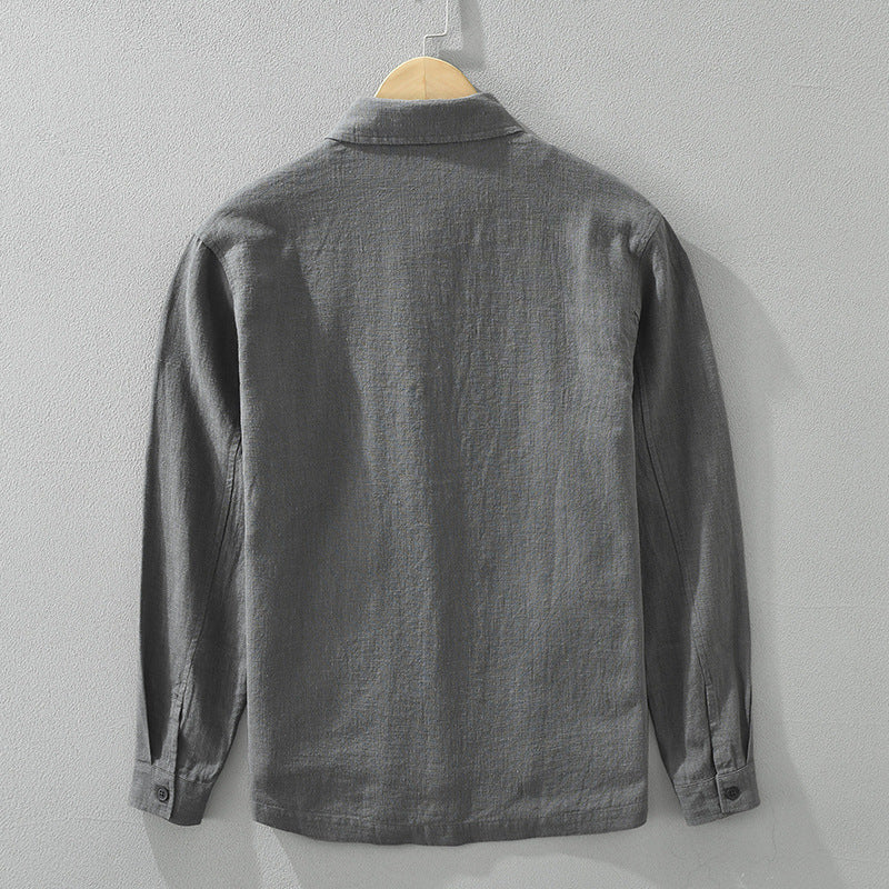 Lapel long-sleeved shirt coat PremiumNest