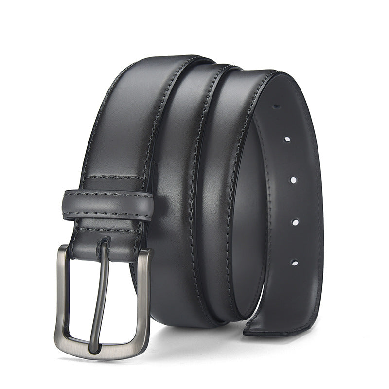 Genuine Leather Retro Business Casual Belt for Men PremiumNest