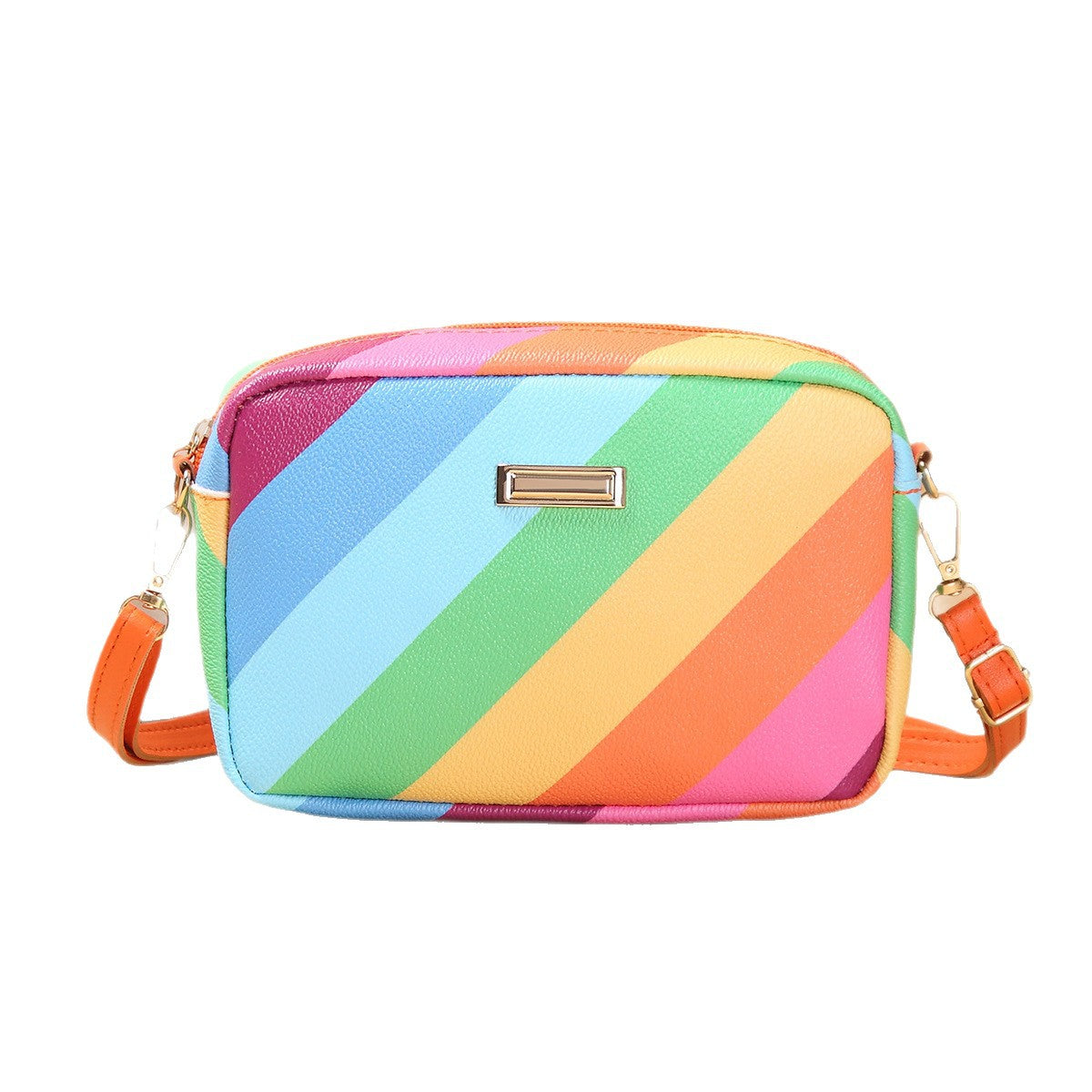 Retro Rainbow Crossbody Camera Bag PremiumNest