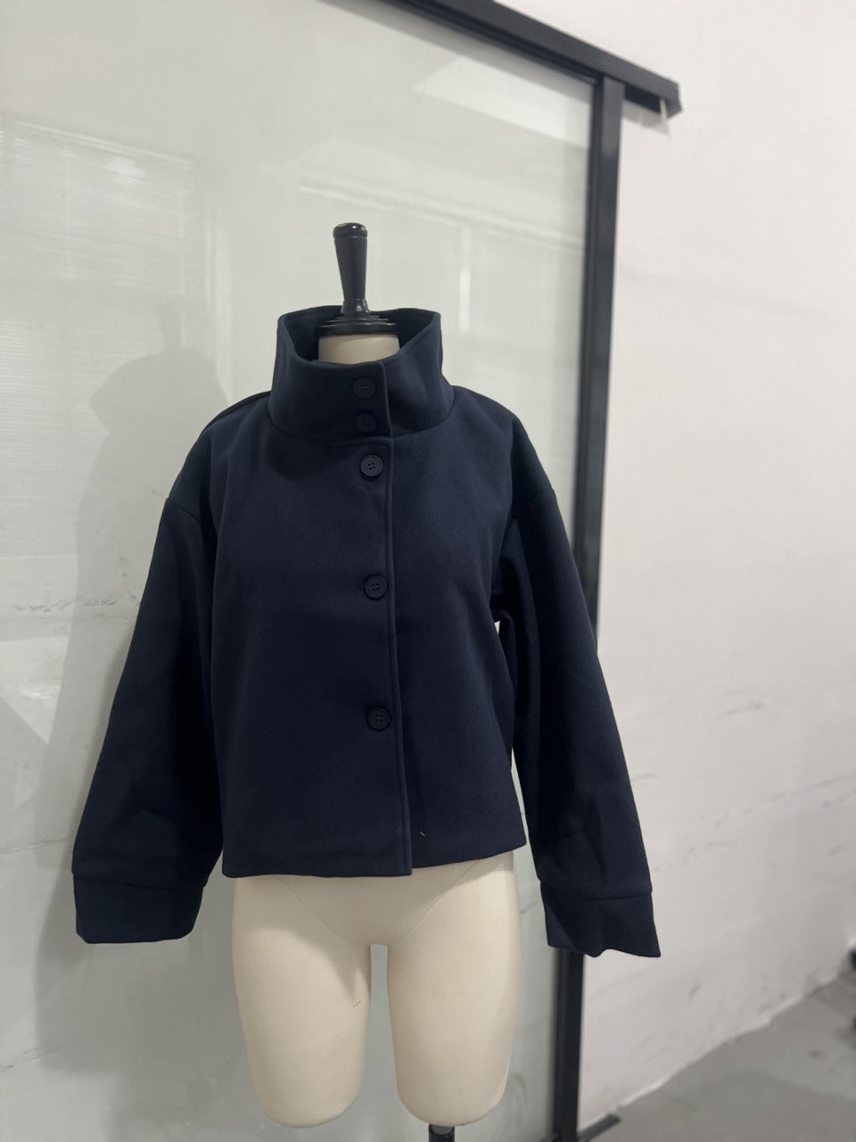 Stand Collar Button Jacket PrimeNest