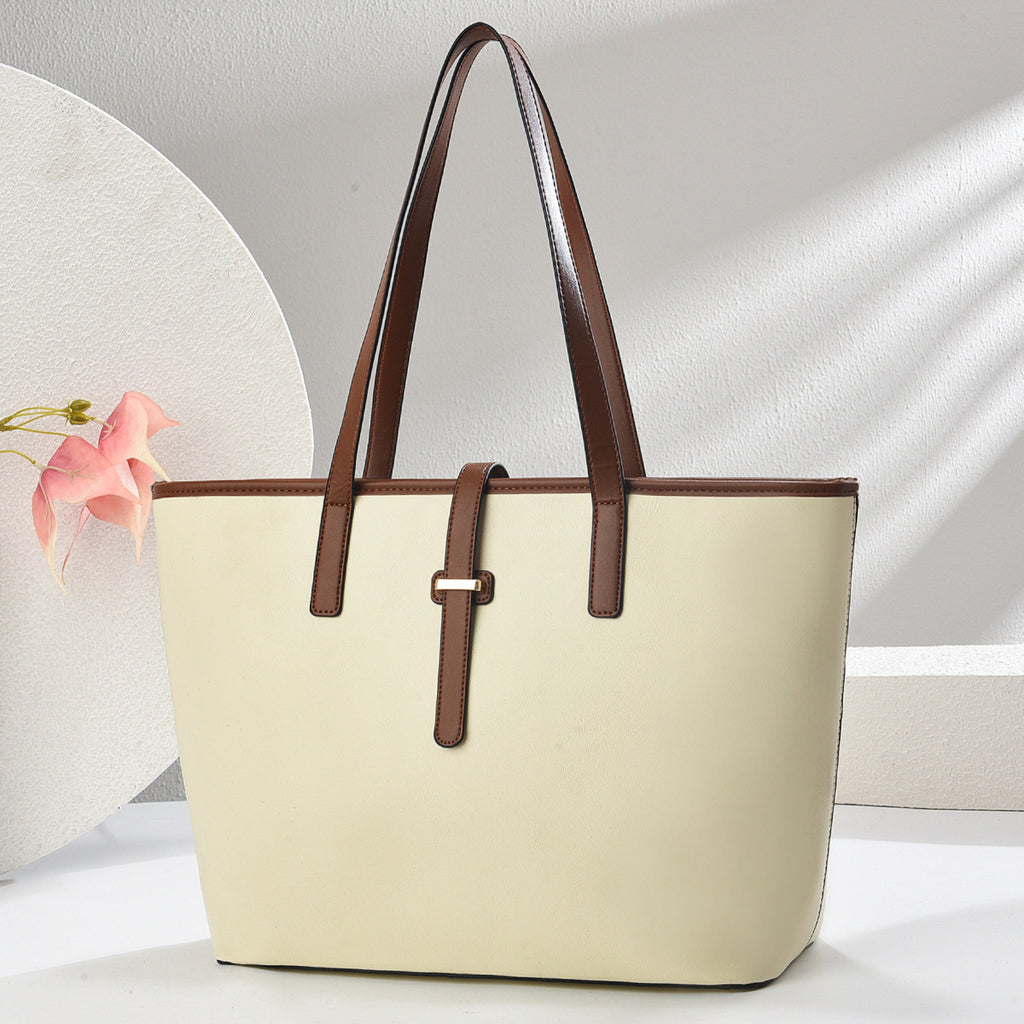 Minimalist PU Tote Bag with Shoulder Strap PremiumNest