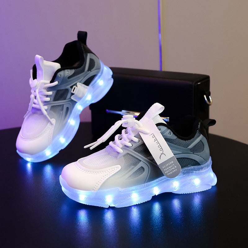 Rechargeable LED Light Up Shoes for Kids Boys Girls PremiumNest