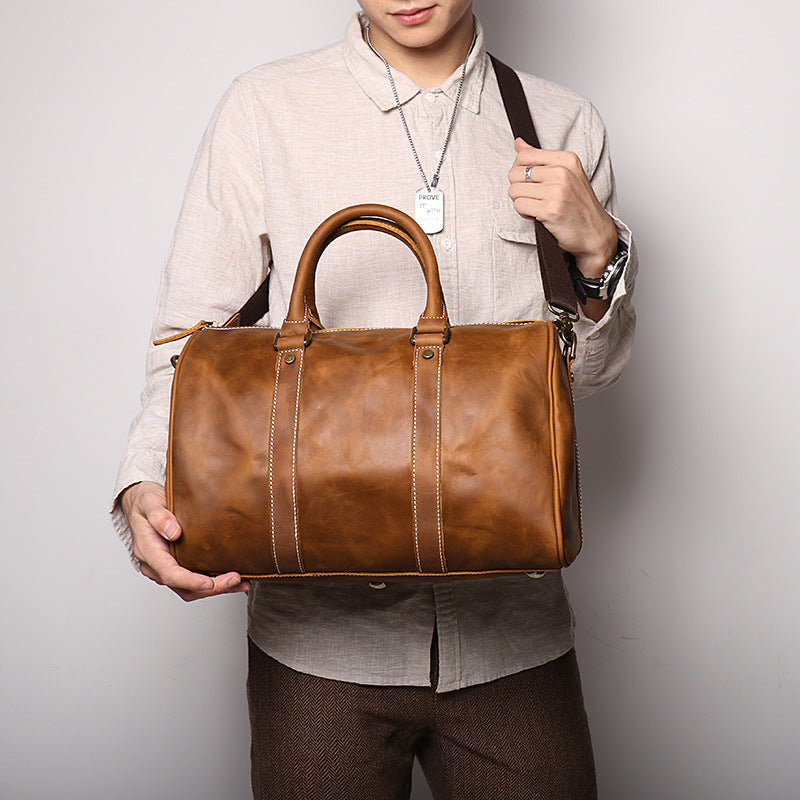 Genuine Leather Shoulder Messenger Bag PremiumNest