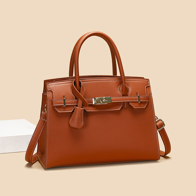 Women's Single Shoulder Crossbody Bag with Lychee Pattern PremiumNest