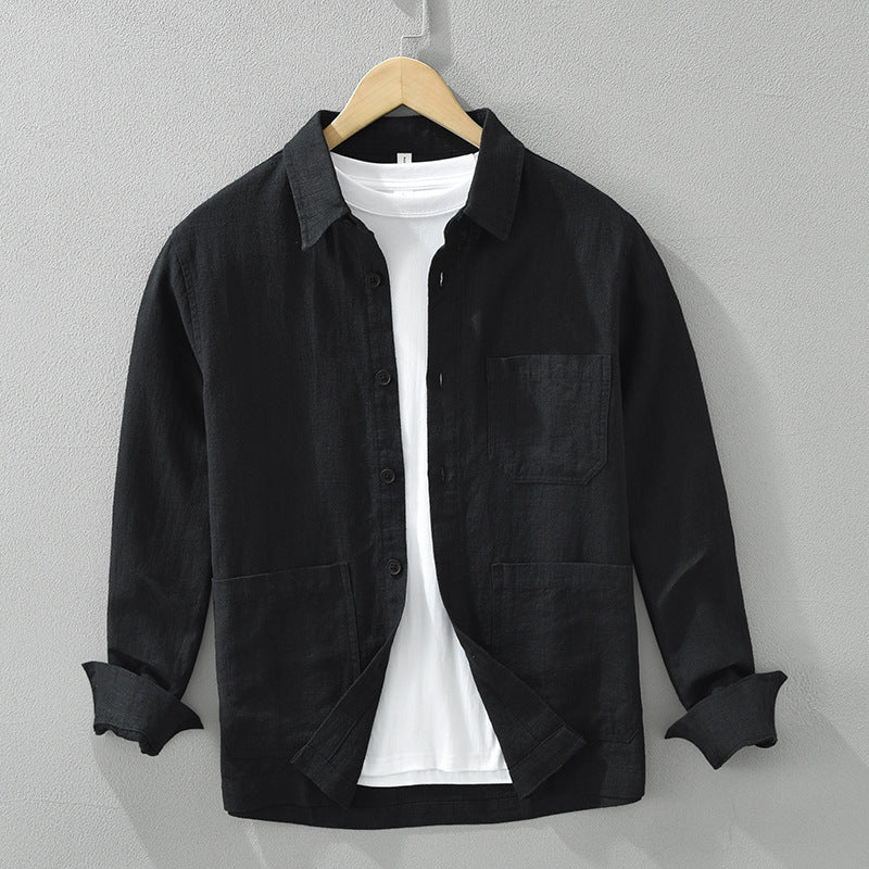 Lapel long-sleeved shirt coat PremiumNest
