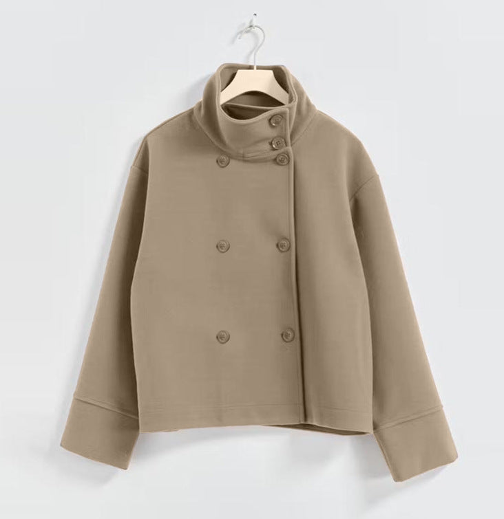 Stand Collar Button Jacket PrimeNest