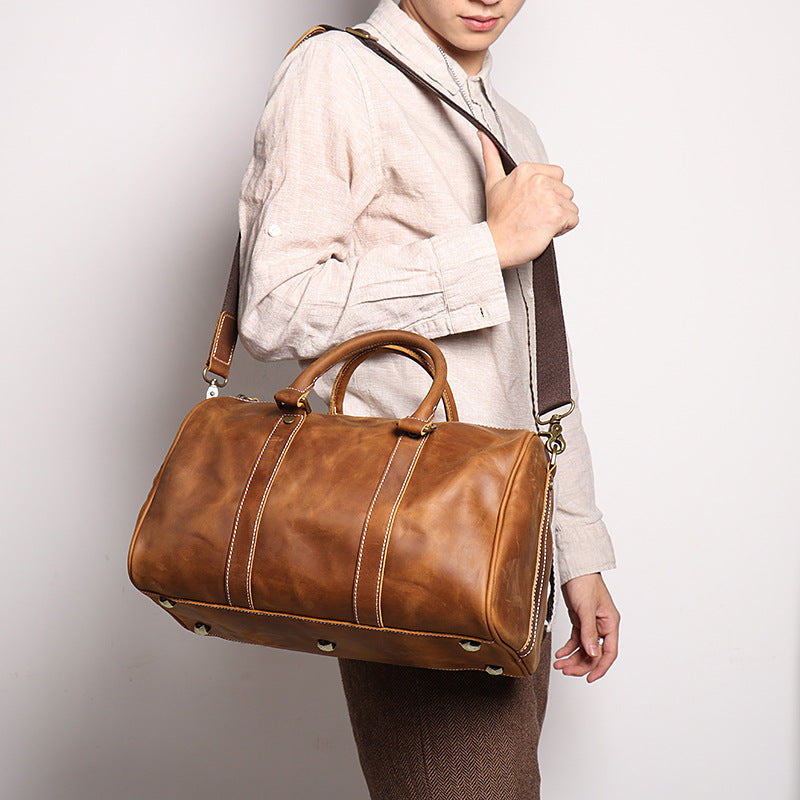 Genuine Leather Shoulder Messenger Bag PremiumNest