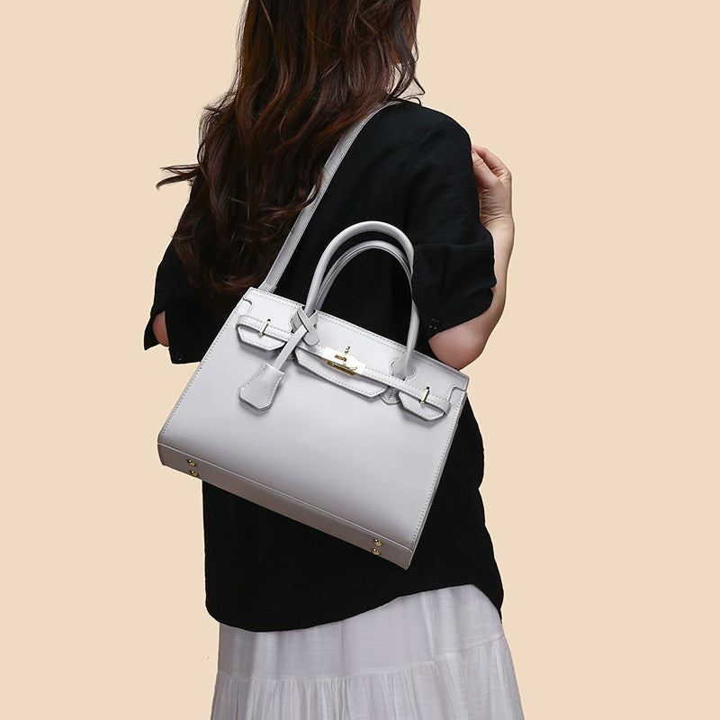 Women's Single Shoulder Crossbody Bag with Lychee Pattern PremiumNest