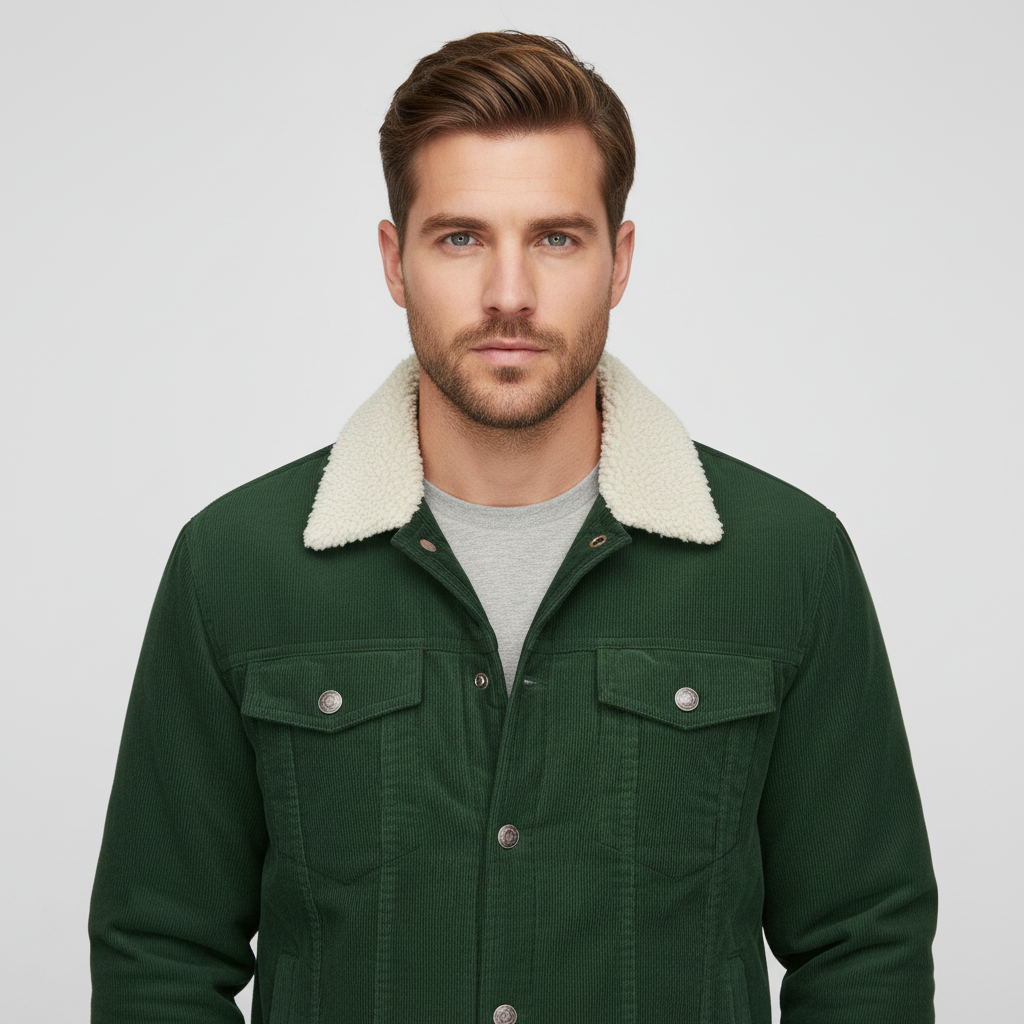 Army Green Corduroy Jacket