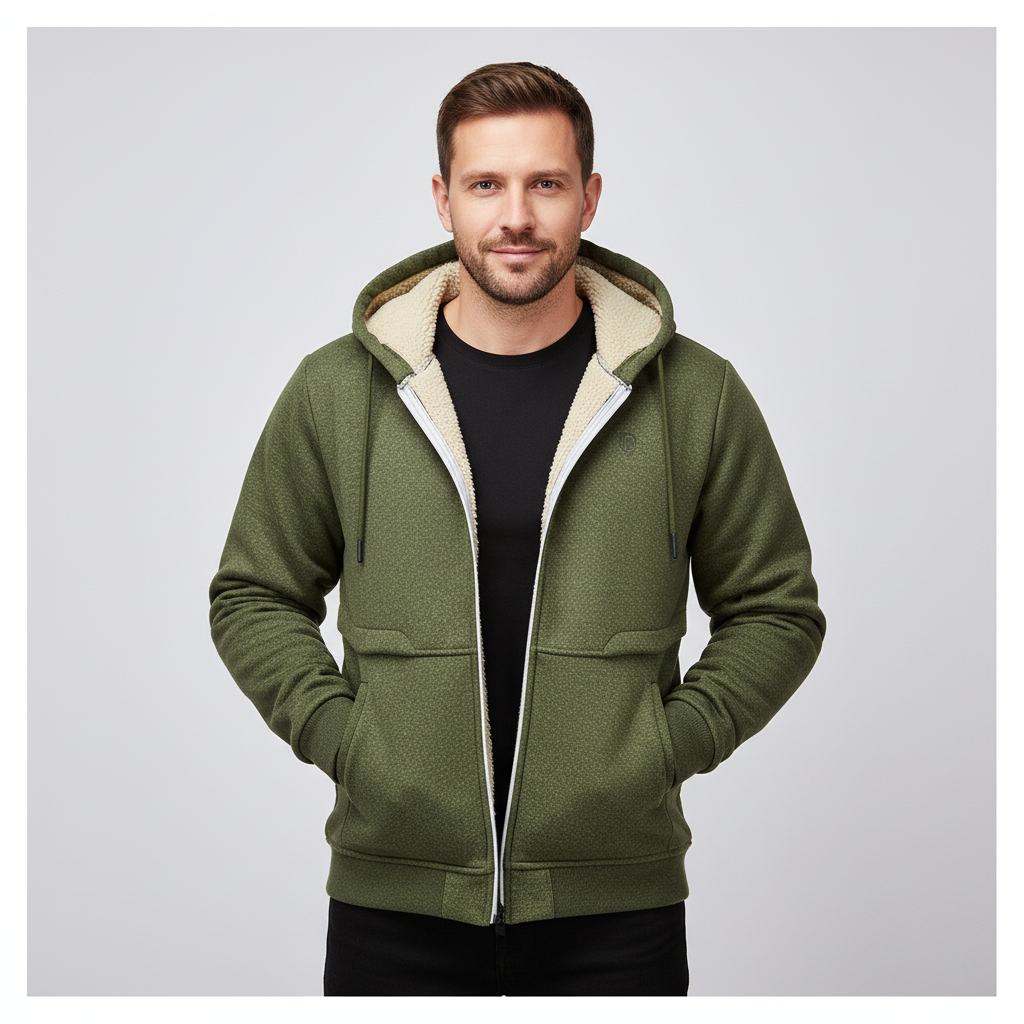 Army Green Sherpa Jacket