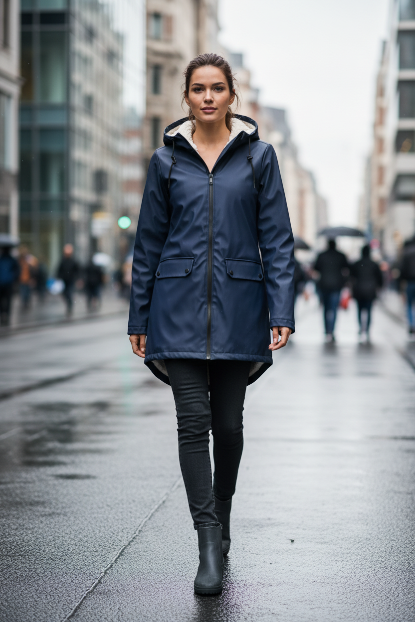 Navy Blue City Street