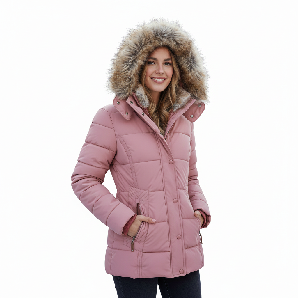 Women's Slim Fit Hooded Winter Coat